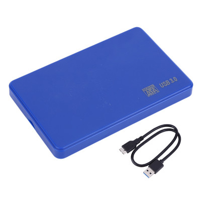2,5 colio SSD dėklas SATA į USB3.0 HDD dėklas Kietojo disko korpusas Išorinis kietojo disko dėklas Kietojo disko dėžutė su USB3.0/2.0 kabeliu ABS