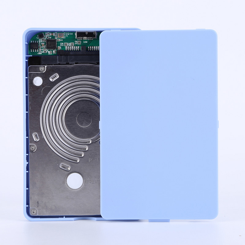 2,5 colio SSD dėklas SATA į USB3.0 HDD dėklas Kietojo disko korpusas Išorinis kietojo disko dėklas Kietojo disko dėžutė su USB3.0/2.0 kabeliu ABS