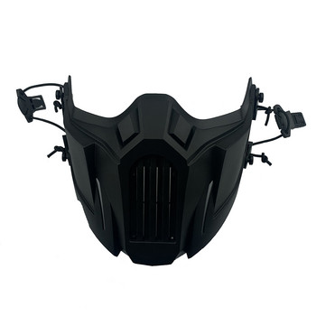 Hunting Tactical Half Face Mask Μαλακή αποσπώμενη αναπνεύσιμη αντικραδασμική προστατευτική προστασία στόματος Αξεσουάρ Paintball