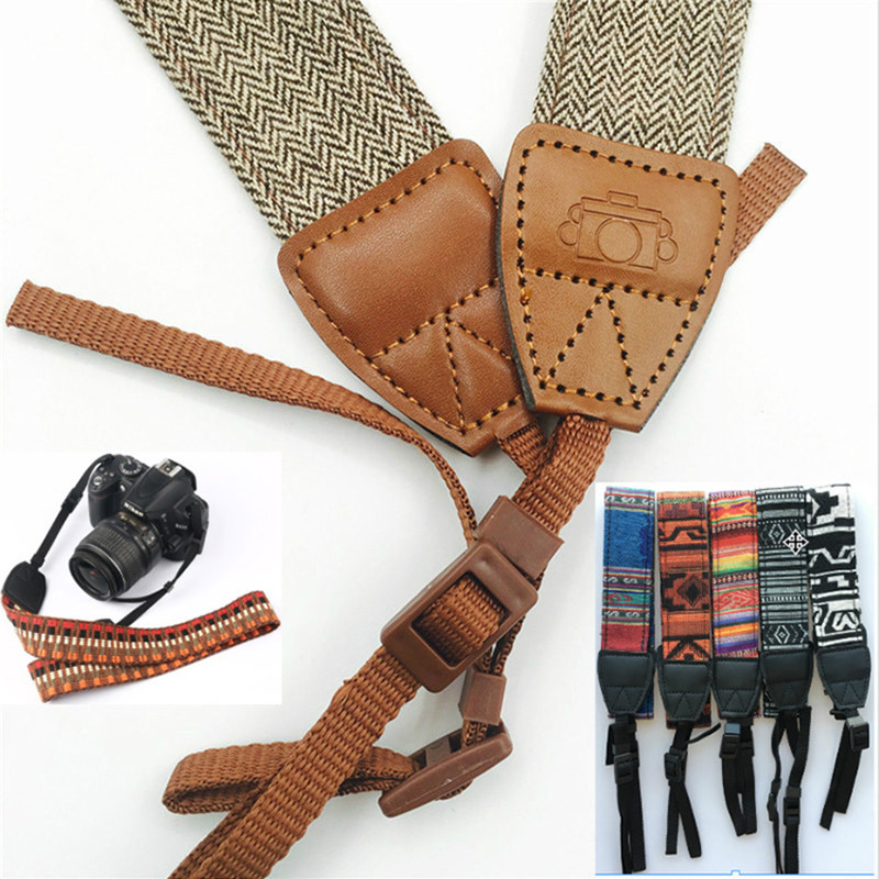 1db fényképezőgép szíj állítható Vintage fényképezőgép vállpántos nyaköv Sony Nikon SLR DSLR fényképezőgéphez univerzális tartozékok