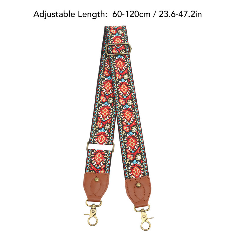 Retro etnilises stiilis kaamerarihm, kootud paksendatud polüestrist kaamera kaela õlarihm välifotograafia varustus suurepärane kingitus N