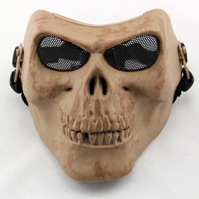 M02 Skull Skeleton Full Face Paintball Mask Cosplay Halloween Party Mask Hunting Military Army CS Wargame Tactical Airsoft Маски