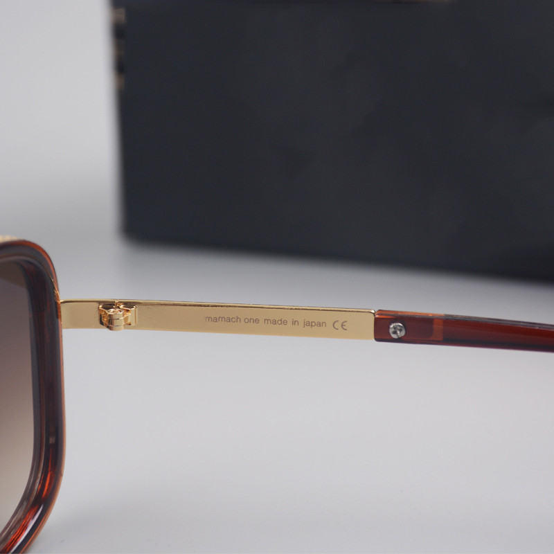 Ditaeds Fashion Vintage Cool Gradient Twin-Beams Squar Pilot Akiniai nuo saulės Vyrai Moterys Gamintojas Dizaineriai Akiniai nuo saulės Lunettes De Soleil