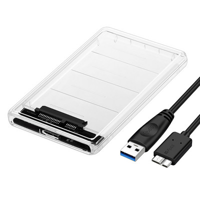 Kõvakettakarbid USB 3.0 tüüp C 3.1 kuni SATA III kõvaketta ümbris 2,5-tolline HDD SSD kest välise korpusega kõvaketta kettakarp