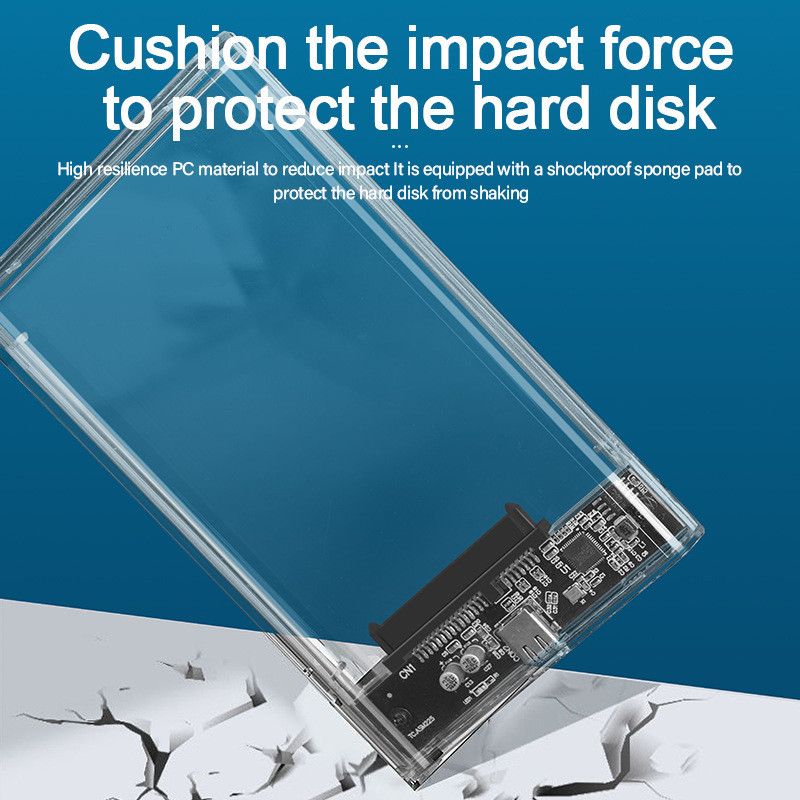 USB3.0 välise kõvaketta ümbris 2,5-tolline kõvaketta korpus Kiire 5Gbps USB kuni SATA I II III HDD SSD kõvakettakarp sülearvuti jaoks