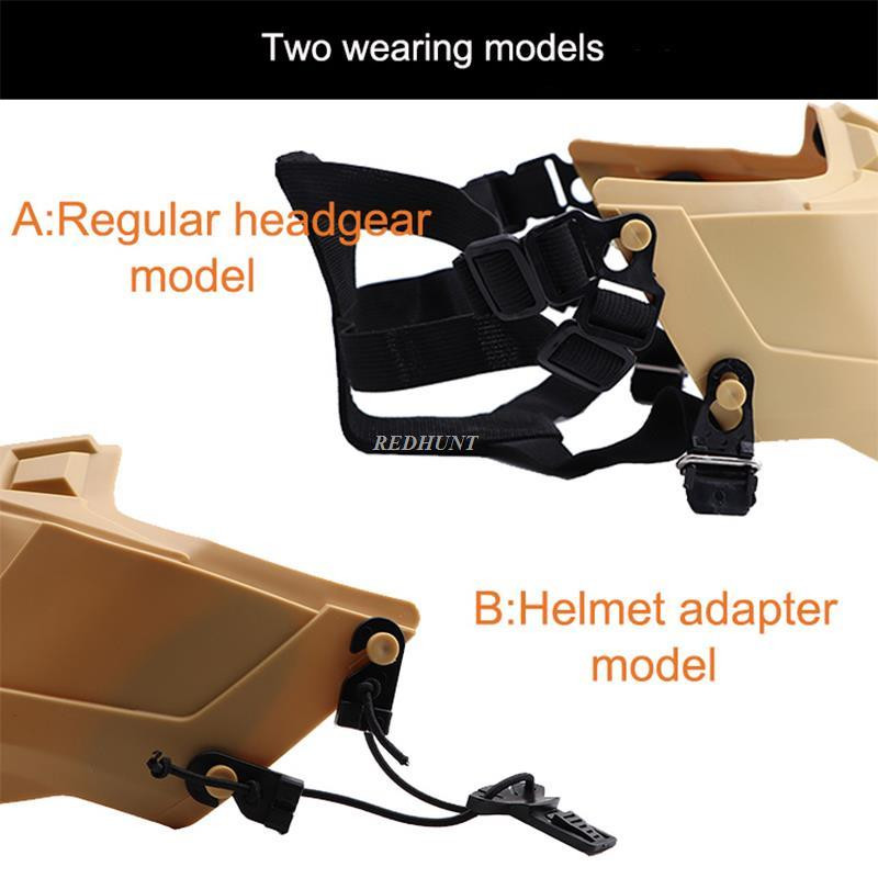 Airsoft maszk Kreatív védő fél arcmaszk kültéri játék maszk jelmez maszk kültéri sportmaszkok