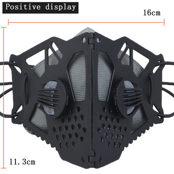 Μάσκα Tactical Butterfly Shape Half Face Πτυσσόμενη μάσκα Αδιάβροχη και αντιανεμική για υπαίθρια ιππασία Military Hunting Cosplay