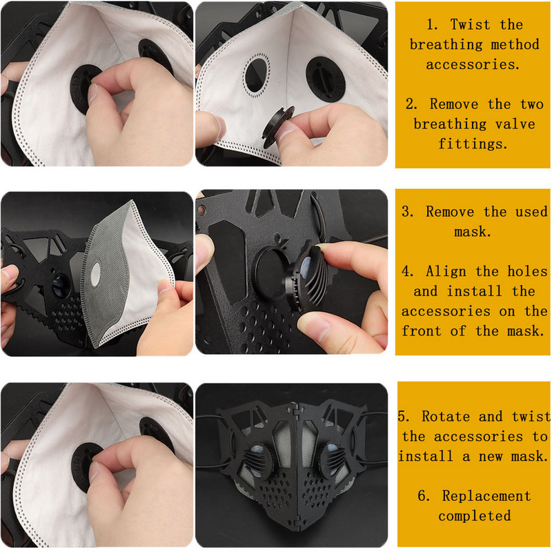 Taktinė drugelio formos kaukė Pusiau veido sulankstoma kaukė, atspari dulkėms ir vėjui, skirta jodinėjimui lauke karinei medžioklei.