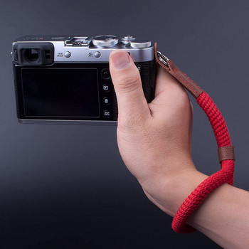 Каишка за китка на фотоапарат за DSLR безогледален фотоапарат Бързо освобождаваща се каишка за ръка на фотоапарат с по-безопасен конектор Ръчно изработено найлоново въже