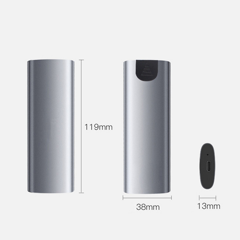 Θήκη M2 NGFF SSD HDD 5Gbps M.2 Θήκη NGFF σε USB 3.1 Προσαρμογέας εξωτερικού περιβλήματος SSD Τύπος C 3.1 Μονάδα δίσκου στερεάς κατάστασης Κουτί σκληρού δίσκου