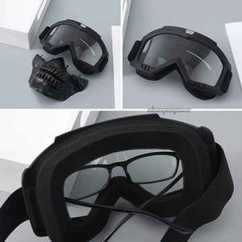 Νεότερη στρατιωτική μάσκα Paintball με αποσπώμενα γυαλιά Αθλητικής μάσκας προστασίας κυνηγιού εξωτερικού χώρου Γυαλιά μάσκας τακτικής σκοποβολής