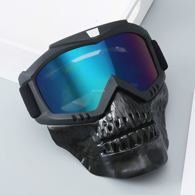 A legújabb katonai paintball maszk levehető szemüveggel Szabadtéri vadászat sportvédő maszk taktikai lövöldözős maszk