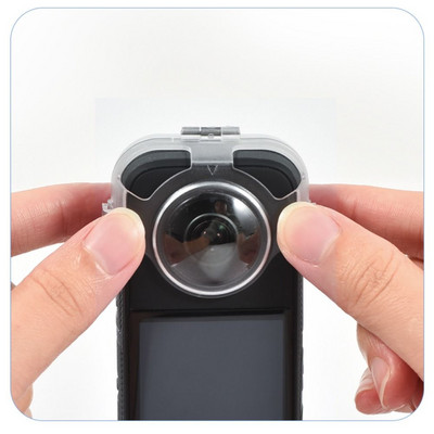 Uus kriimustusvastane objektiivi kaitse Insta360 X3 kleepuva kahe objektiiviga 360 modifikatsiooni jaoks Insta 360 X3 objektiivi kaitsekorgi kaamera tarvikute jaoks