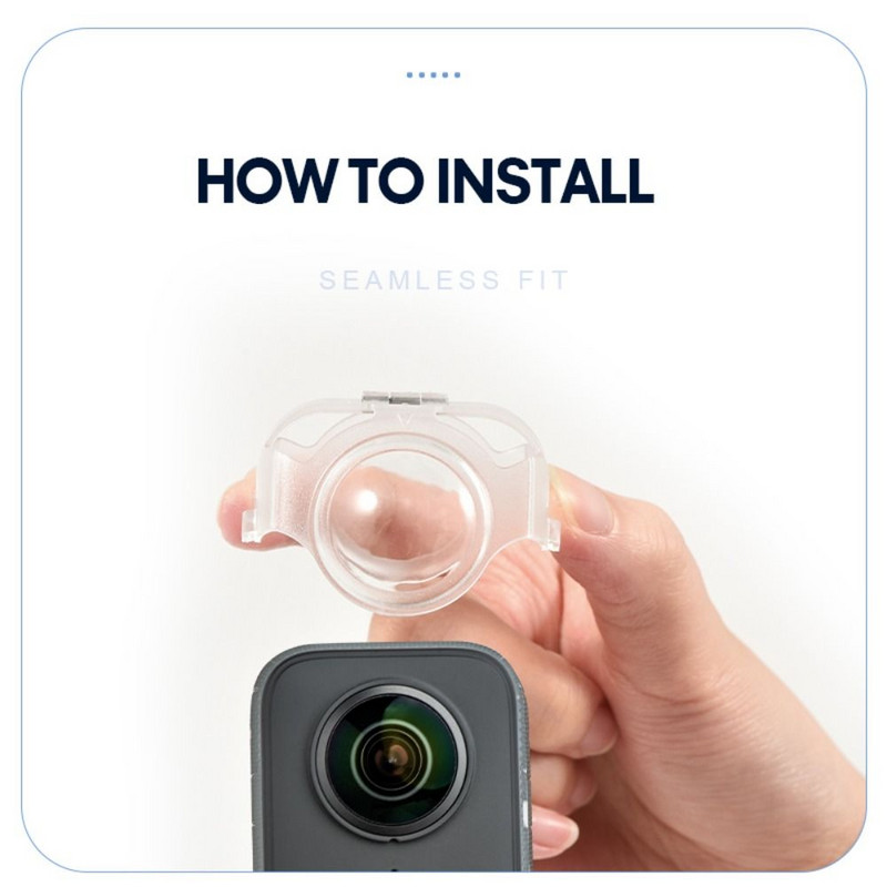 Jauns pretskrāpējumu objektīva aizsargs Insta360 X3 Sticky Dual-Lens 360 Mod Insta 360 X3 Protector Objektīva vāciņa kameras piederumiem