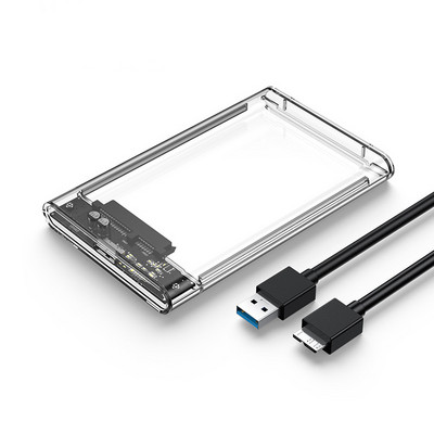 Θήκη σκληρού δίσκου USB 3.0 σε SATA III για σκληρό δίσκο 2,5 ιντσών SSD Εξωτερικός σκληρός δίσκος Enclosur Max 4TB Υποστήριξη UASP HDD Box