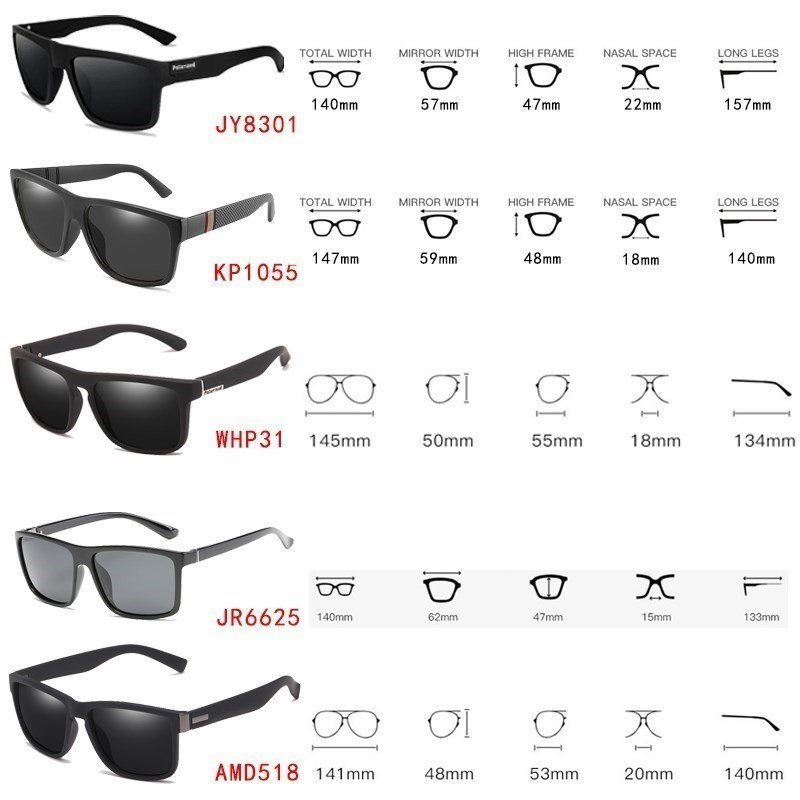 Polarizált napszemüveg Klasszikus Híres Márka Polaroid Napszemüveg Retro Feminino Női Férfi Uniszex Szögletes Vintage Napszemüvegek