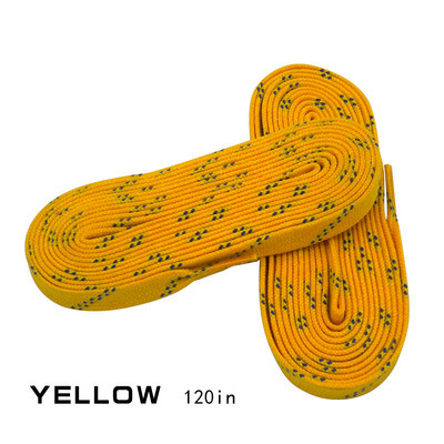 Riedulio raišteliai 96 col. 108 col. 120 col. Dviejų sluoksnių pynė, papildomai sutvirtinti antgaliai vaškuoto antgalio dizaino kostiumas ledo ritulio raišteliui.