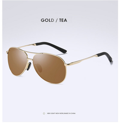 Vintage polariseeritud päikeseprillid meestele naistele piloodid, lennundus, sõitmine, kalastamine, õues, päikeseprillid, metallraam, peegelobjektiiv UV400