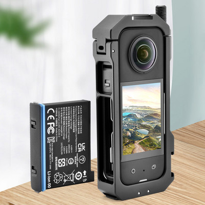 Порт за разширение на камерата, защитна обвивка за Insta360 X3, алуминиева сплав, видеокамера, защитна рамка, магнитни байонетни аксесоари