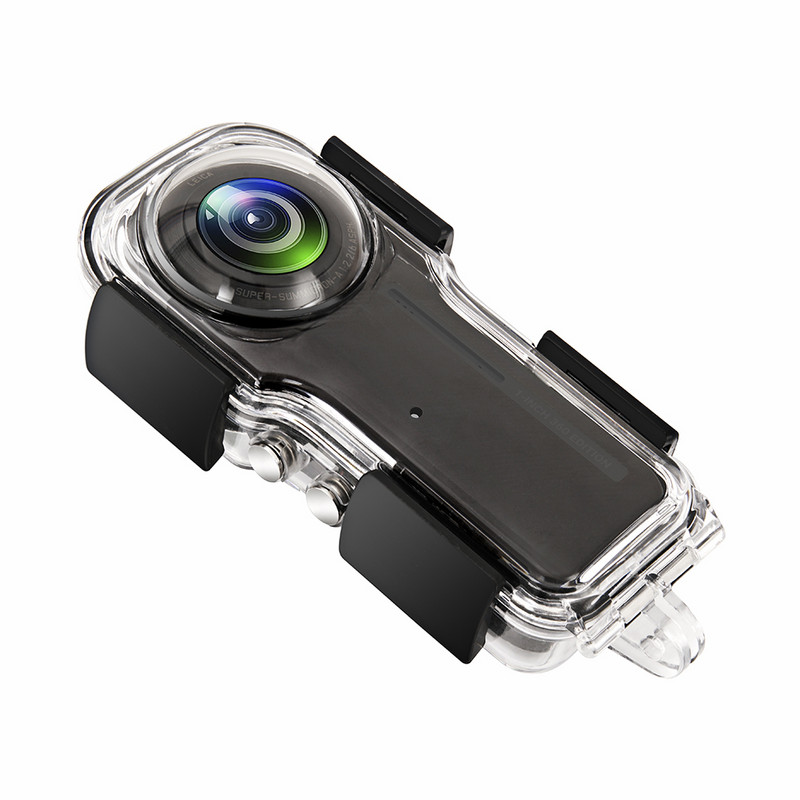 40 m veekindel ümbris Insta360 ONE RS 1-tolline objektiivikaitse, läbipaistev panoraamne kaitsekate Kriimustuskindel Insta360 One RS jaoks
