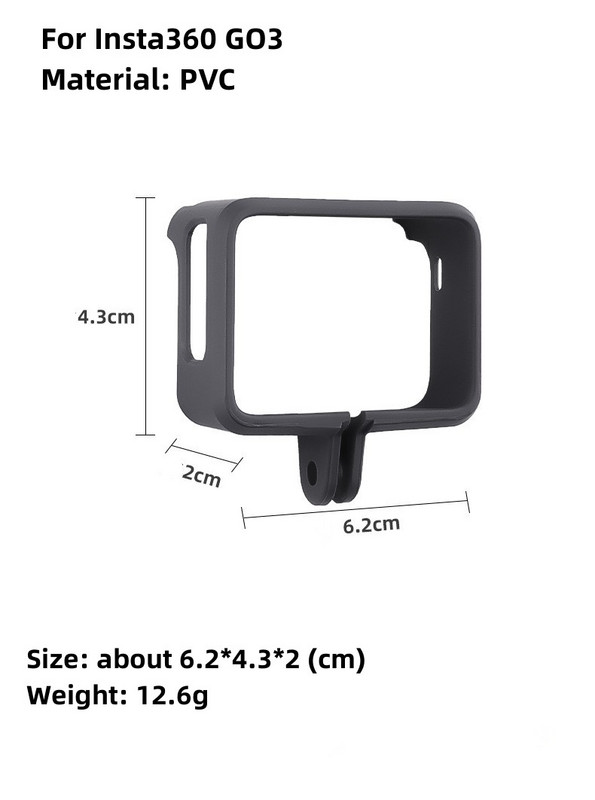 Kavez okvira za Insta360 Go3 Zaštitna navlaka Kućište za insta360 Go3 Zaštitna oprema za kameru Dodaci Zaštitna navlaka za kameru Novo