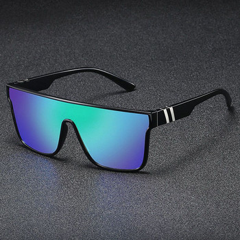 Модни слънчеви очила Луксозна марка Голяма рамка Слънчеви очила от една част Мъже и жени Класически спортни очила за шофиране на открито Uv400