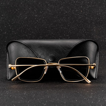 2020 модни квадратни метални мъжки слънчеви очила ретро антирефлексни огледални очила класически дизайн дамски слънчеви очила Uv400