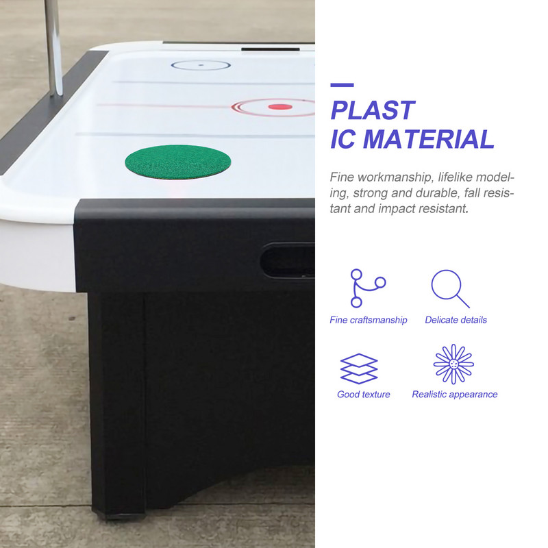 10 бр. Аксесоари за хокей Хокейна шайба Въздушен хокей Филцови подложки Кръгли стикери Хокейни фланелени кръпки Маси за игри Бутачи Подложки