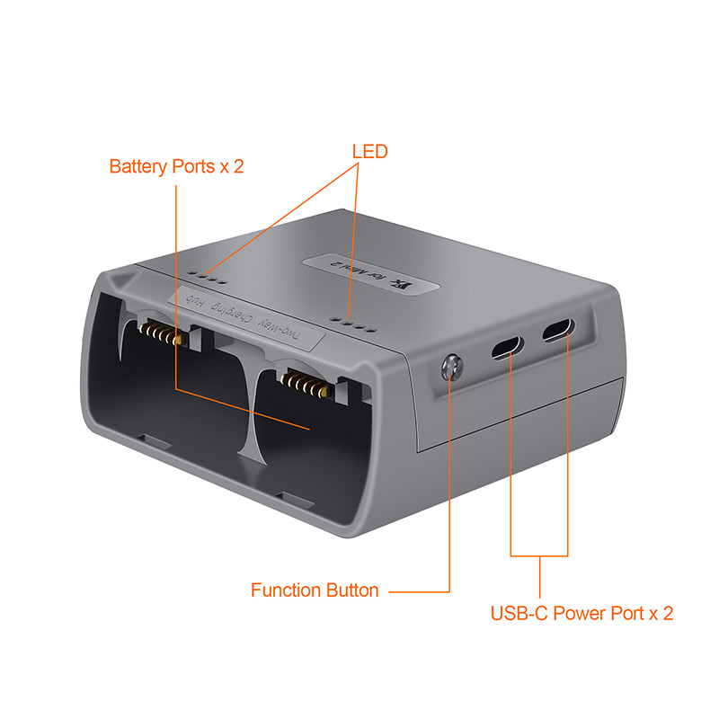Mini 2 punjač baterije Dvosmjerni USB brzi pametni punjač Hub Butler punjač Power Bank za DJI Mavic Mini 2/SE Dodaci za drone