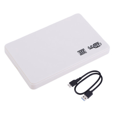 Carcasă HDD SATA la USB3.0 de 2,5 inchi Carcasă pentru hard disk mobil gratuit instrument pentru SSD Cutie HDD de stocare externă cu cablu USB de 40 cm ABS