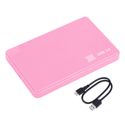 Carcasă HDD SATA la USB3.0 de 2,5 inchi Carcasă pentru hard disk mobil gratuit instrument pentru SSD Cutie HDD de stocare externă cu cablu USB de 40 cm ABS