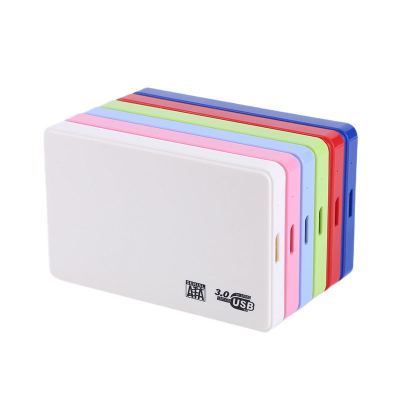 Carcasă HDD SATA la USB3.0 de 2,5 inchi Carcasă pentru hard disk mobil gratuit instrument pentru SSD Cutie HDD de stocare externă cu cablu USB de 40 cm ABS