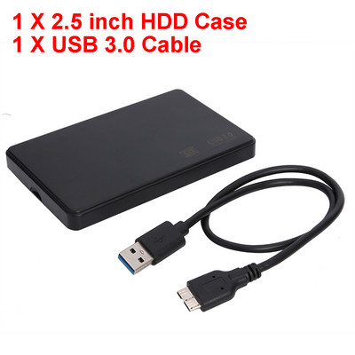 2,5 colio SATA į USB3.0 USB3.1 HDD korpuso adapterio mobiliojo standžiojo disko dėklai, skirti SSD išorinei saugyklos HDD dėžutei su USB3.0/TypeC laidu