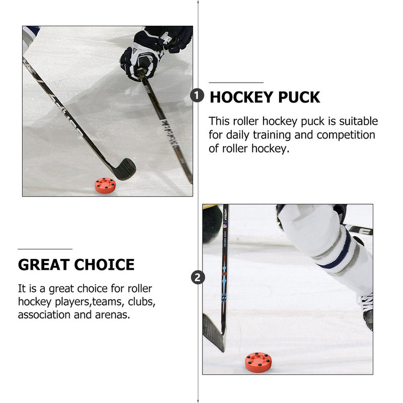 3 τμχ Street Hockey Balls Pucks Pucks Puck Professional Hockey Street Training Roller Game Inline Practicing Balls Major