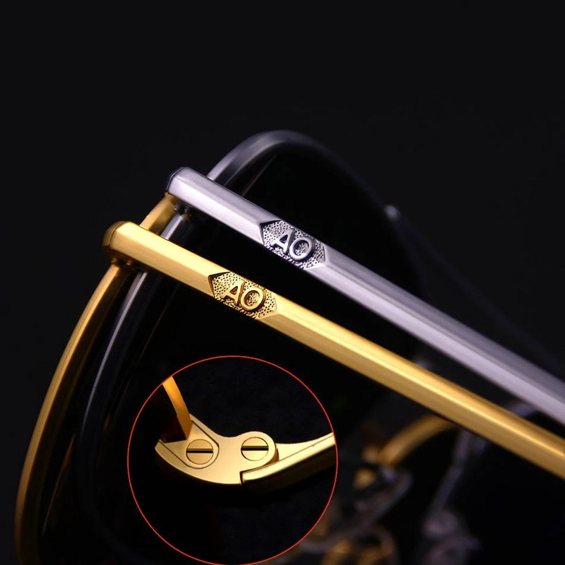 ao zīmola luksusa dizaineru metāla kvadrātveida saulesbrilles sievietēm vīriešiem 2023 modes bizness braukšanas žalūzijas retro pilots oculos de sol uv400