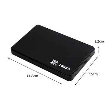 Θήκες σκληρού δίσκου 2,5 ιντσών SATA σε USB3.0 για φορητές θήκες σκληρού δίσκου για εξωτερική αποθήκευση SSD Κουτί HDD με καλώδιο USB3.0/2.0 ABS