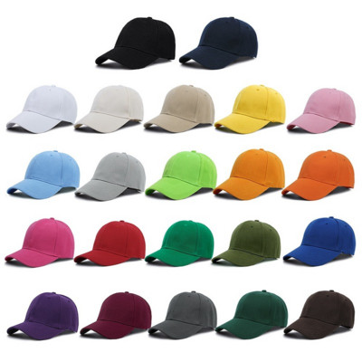 Vīrieši Sieviešu vairāku krāsu beisbola cepure ar smailu vienkrāsainu regulējamu unisex pavasara vasaras tēta cepures toni Sporta beisbola cepures