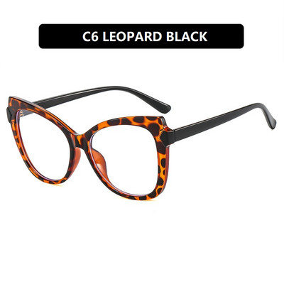 Moteriški akiniai 2022 m. Trend Cat's Eye Plokščias veidrodis TR90 Anti-mėlynas šviesus akinių rėmelis Paprasti akiniai Oculos De Grau Feminino