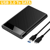 Carcasă pentru hard disk extern de 2,5 inci 5 Gbps USB 3.0 la SATA Carcasă pentru hard disk Carcasă HDD externă gratuită Plug and Play