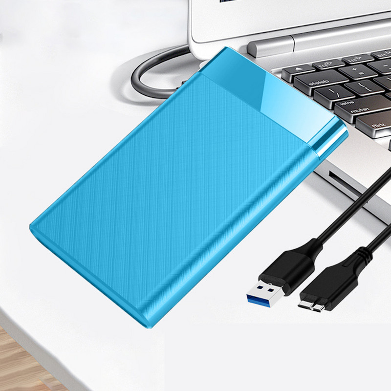 Carcasă pentru hard disk extern de 2,5 inci 5 Gbps USB 3.0 la SATA Carcasă pentru hard disk Carcasă HDD externă gratuită Plug and Play