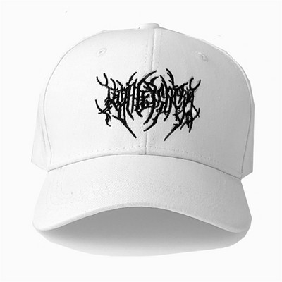 Hímzés Gothic Street Punk Frauen Baseball sapka Férfi Pamut Állítható Tiszta Fekete Sportsapkák Női Hip Hop Apa Kalap Új