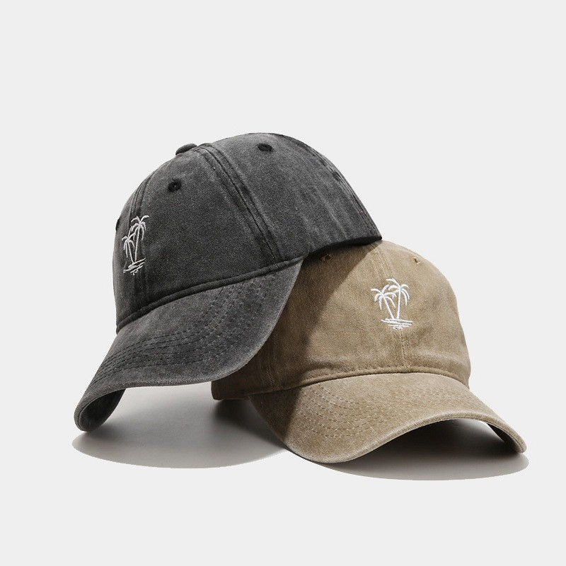 Medžių siuvinėjimas Nuskalbtas tvirtas berniukų beisbolo kepurės Reguliuojamos mergaičių moteriškos beisbolo kepuraitės 2023 m. lauko kremas nuo saulės beisbolo kepurė