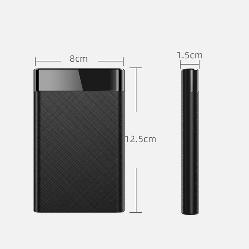 2,5 hüvelykes mobil merevlemez doboz eszköz Ingyenes USB 3.0 - SATA merevlemez ház Plug and Play merevlemez-tok SSD-hez és HDD-hez