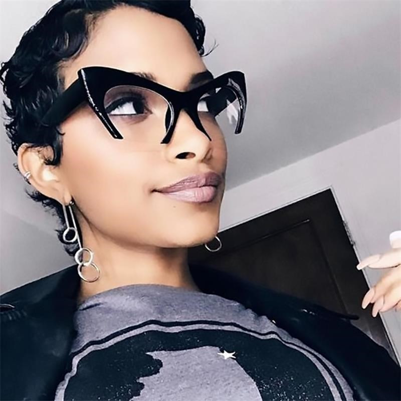 2022-es évjáratú macskaszemüvegek átlátszó vázú női divatos átlátszó optikai szemüvegkeret macskaszemüvegkeretek női szemüvegek