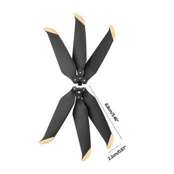 2 чифта 7238F Quick Release Propeller Нискошумни подпори за mavic Air 2/2S Dropship