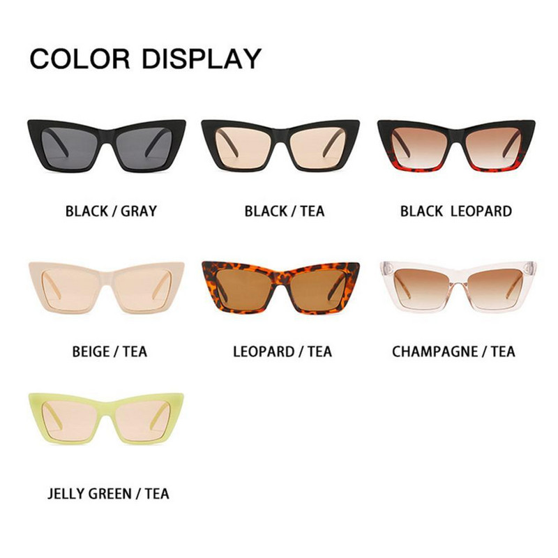 Nauji stilingi paprastumo vintage balti storo rėmelio katės akiniai moterims madingi akiniai nuo saulės maži trikampio formos katės akių akiniai nuo saulės