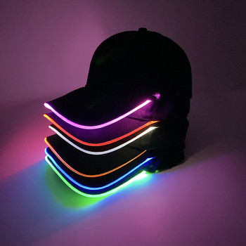 Модна шапка за деца и възрастни за фестивални LED консумативи за парти Blinky Lights Светеща шапка за неоново парти в нощен клуб