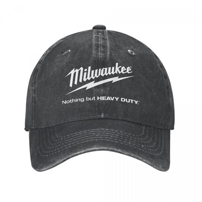 Milwaukee унисекс бейзболна шапка със скъсани памучни шапки шапка с ретро шапка за тренировки на открито