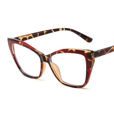 55485 Fashion TR90 Anti Blue Light Blocking Cat Eye Akiniai rėmeliai Moteriški Prabangūs Dizaino Retro akiniai moterims Optiniai