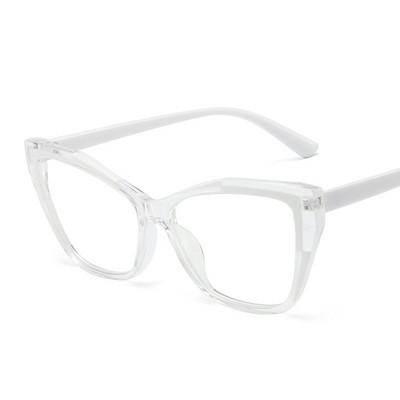 55485 Fashion TR90 Anti Blue Light Blocking Cat Eye Akiniai rėmeliai Moteriški Prabangūs Dizaino Retro akiniai moterims Optiniai